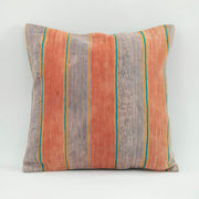 Wool Decorative Pillow Case - Purple Ethnic Handmade Cushion Cover 18x18 Inches