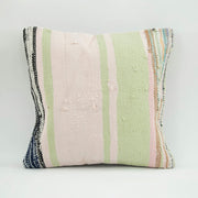 Wool Decorative Pillow - Pink Ethnic Pillow Case With Zipper Cover 18x18