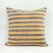 Ethnic Wool Pillowcase - Handmade Brown Wool Cushion Case | Zipper Closure Cover