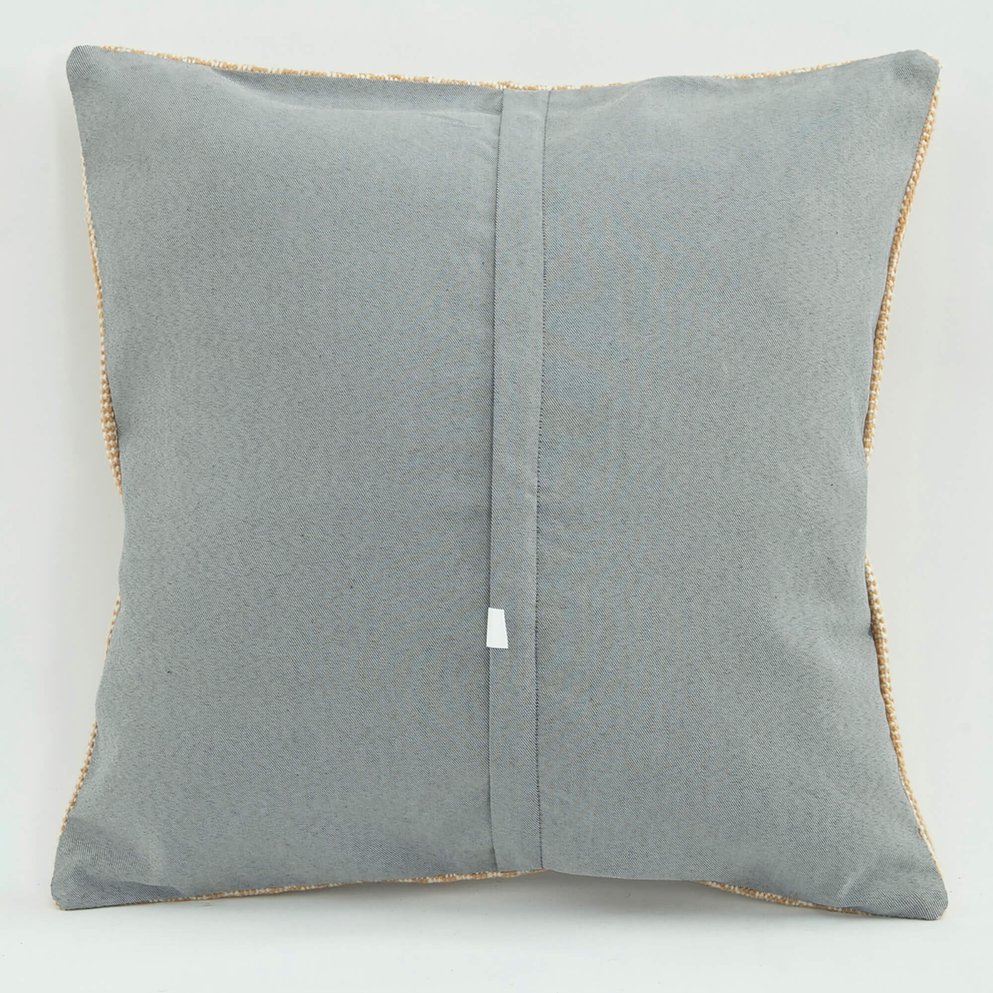 Yellow Wool Pillowcase – Handmade Ethnic Cushion Cover With Zipper Closure