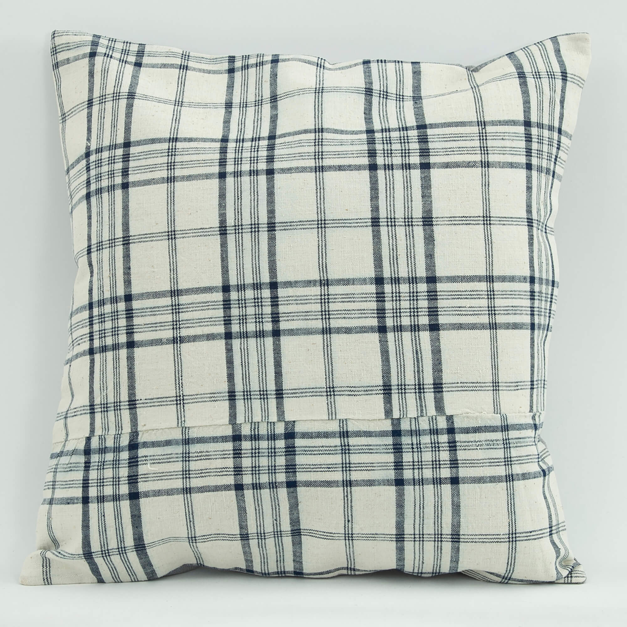 Wool Decorative Pillow | Emel White Ethnic Pillow Case 18x18 Zipper Cover