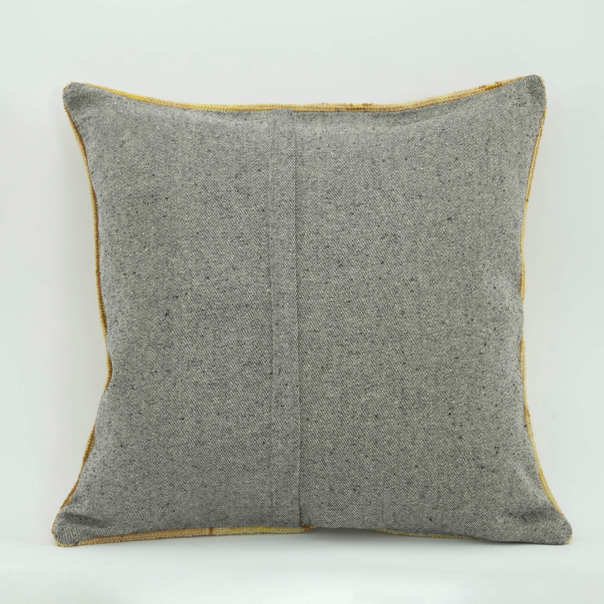 Wool Decorative Pillow - Yellow Ethnic Pillow Case 1x1.8 Ft With Zipper