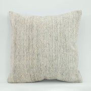 Wool Decorative Pillow Case - Beige Ethnic Handmade Cushion Cover 18x18''
