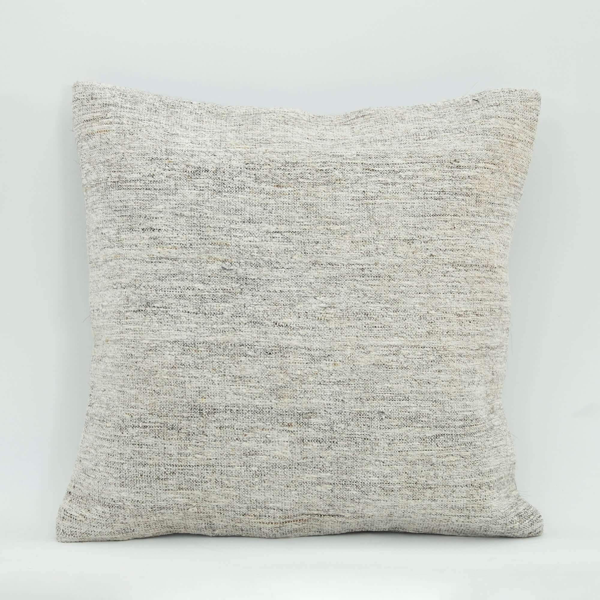 Wool Decorative Pillow - Beige Ethnic Handmade Cushion Cover With Zipper