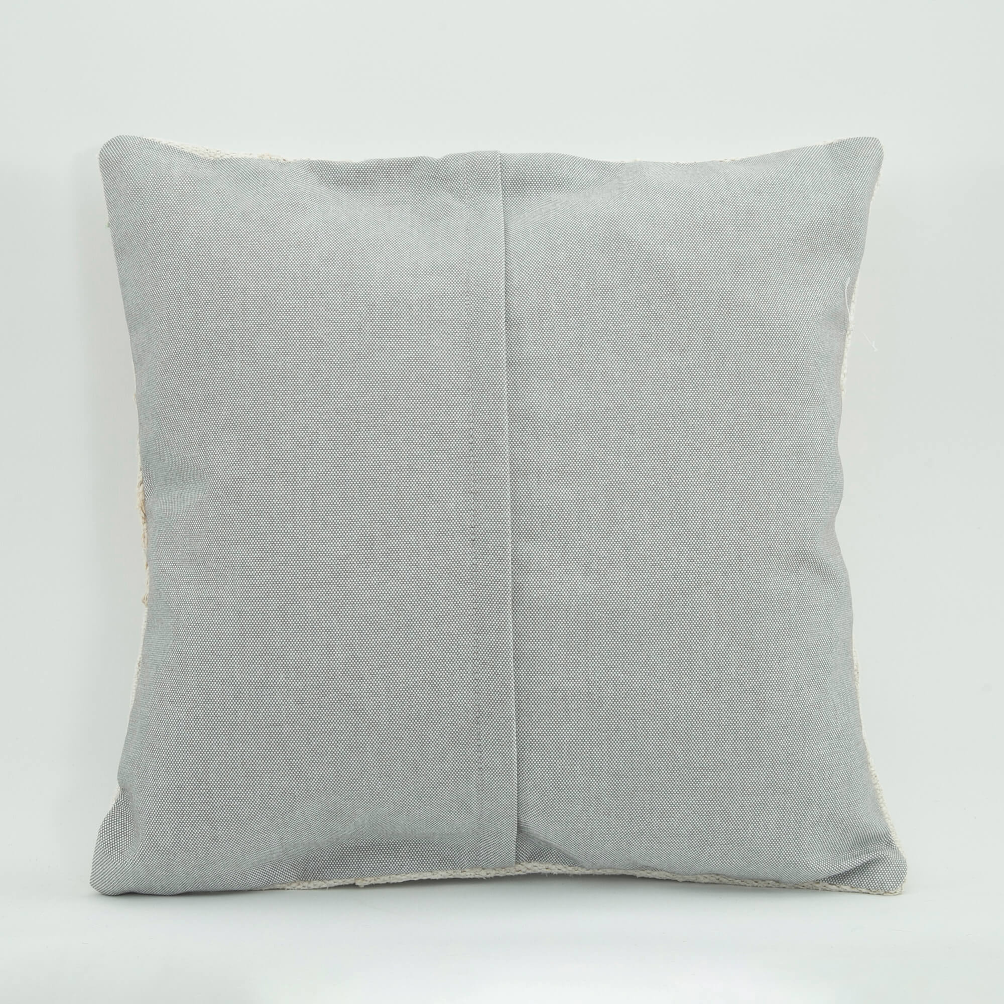 Wool Decorative Pillow Case – Beige Ethnic Cushion Cover with Zipper Closure