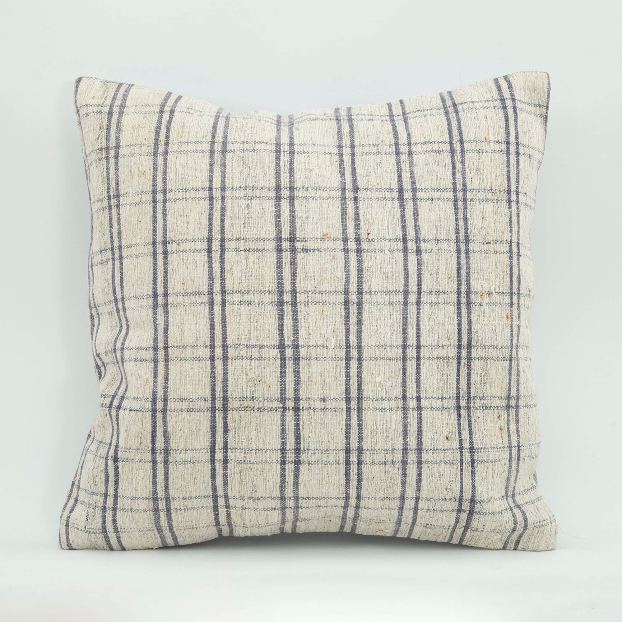 Wool Decorative Pillow Case – Beige Ethnic Handmade Zipper Cushion Cover