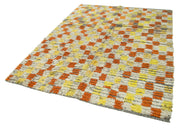 Handmade Wool Area Rug – PonponGreen Geometric Cotton Wool Rug 5'9''x7'5'' by Agacan