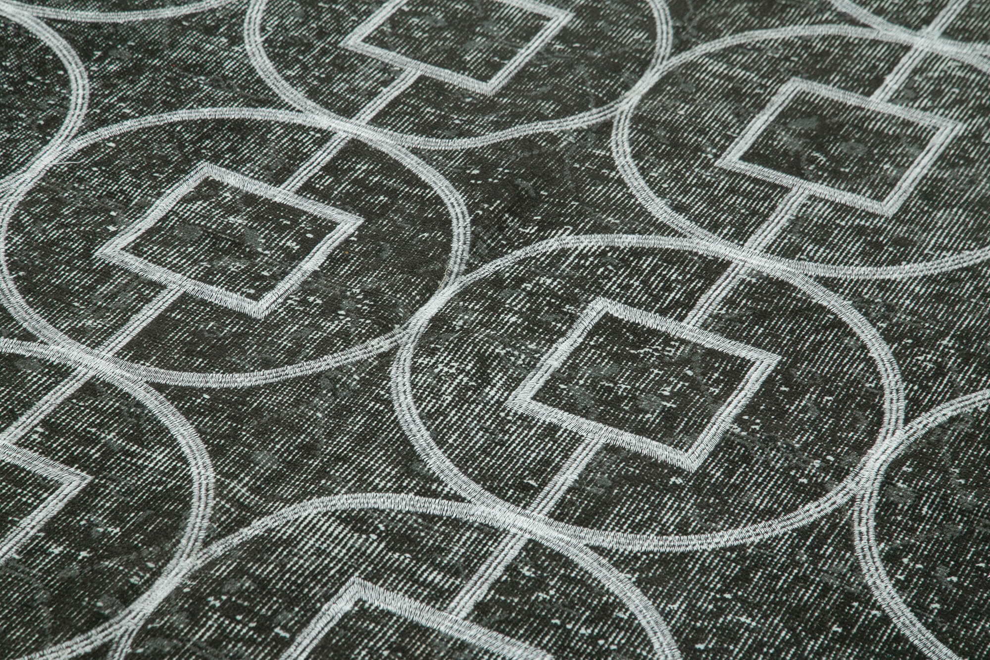 Handmade Wool Area Rug – Traditional Hand Knotted Rug with Geometric Cotton Wool Blend, Artisan Crafted Floor Covering