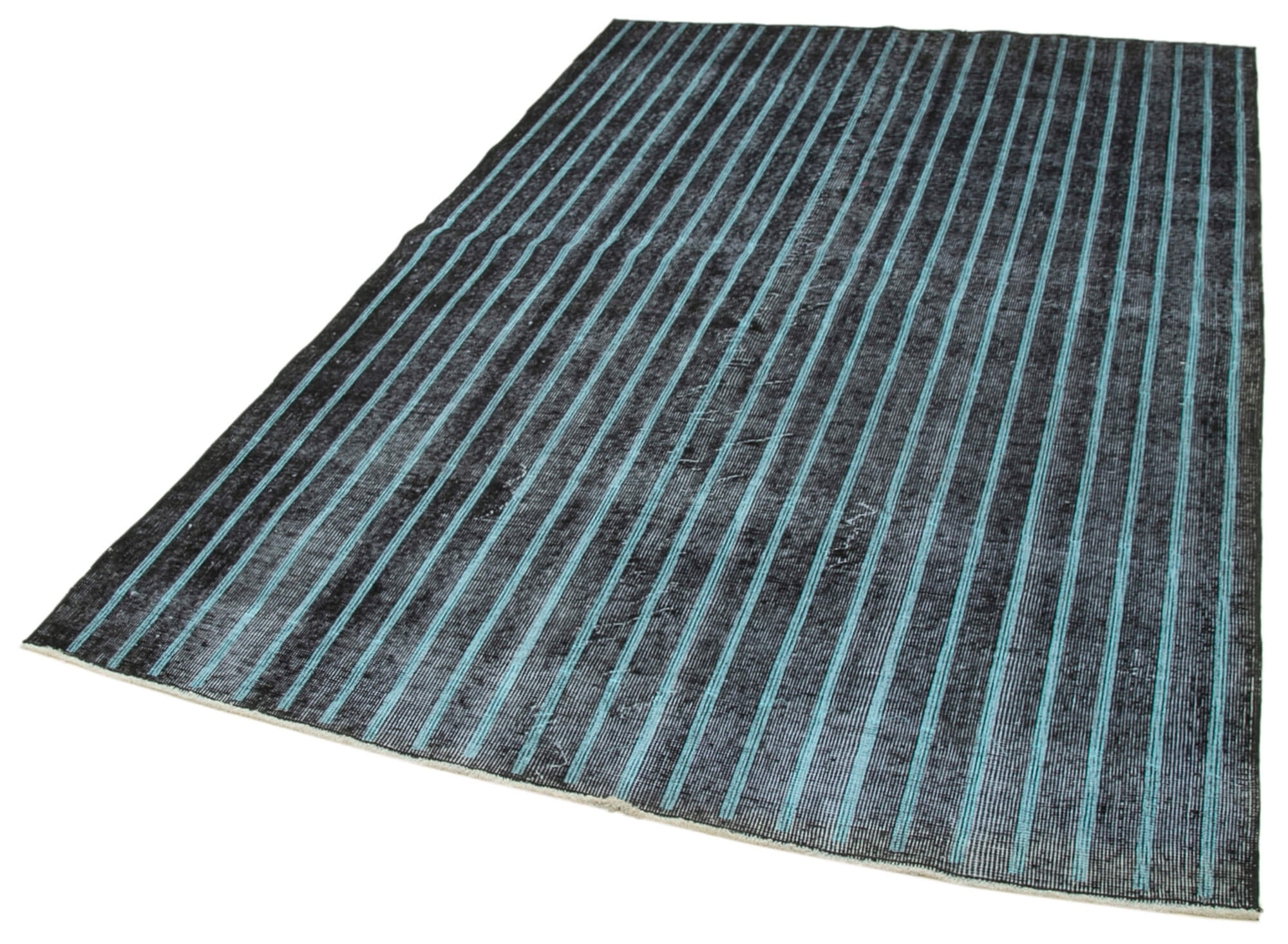 Handmade Geometric Rug | Vintage Turkish Carpet 5'4''x8'7'' Cotton Wool