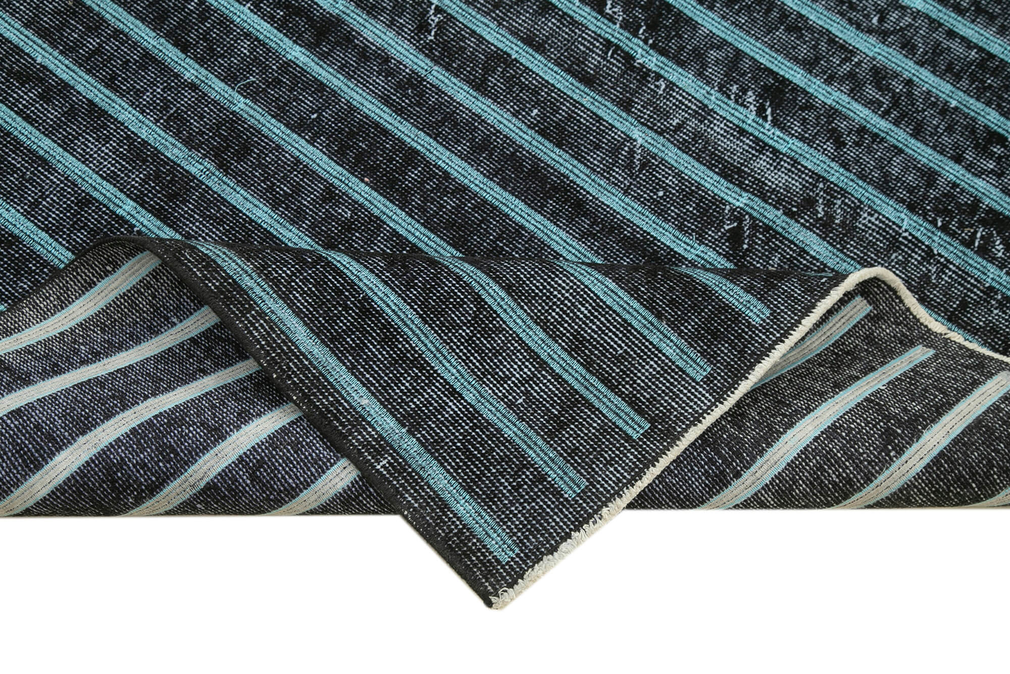 Handmade Geometric Rug | Vintage Turkish Carpet 5'4''x8'7'' Cotton Wool