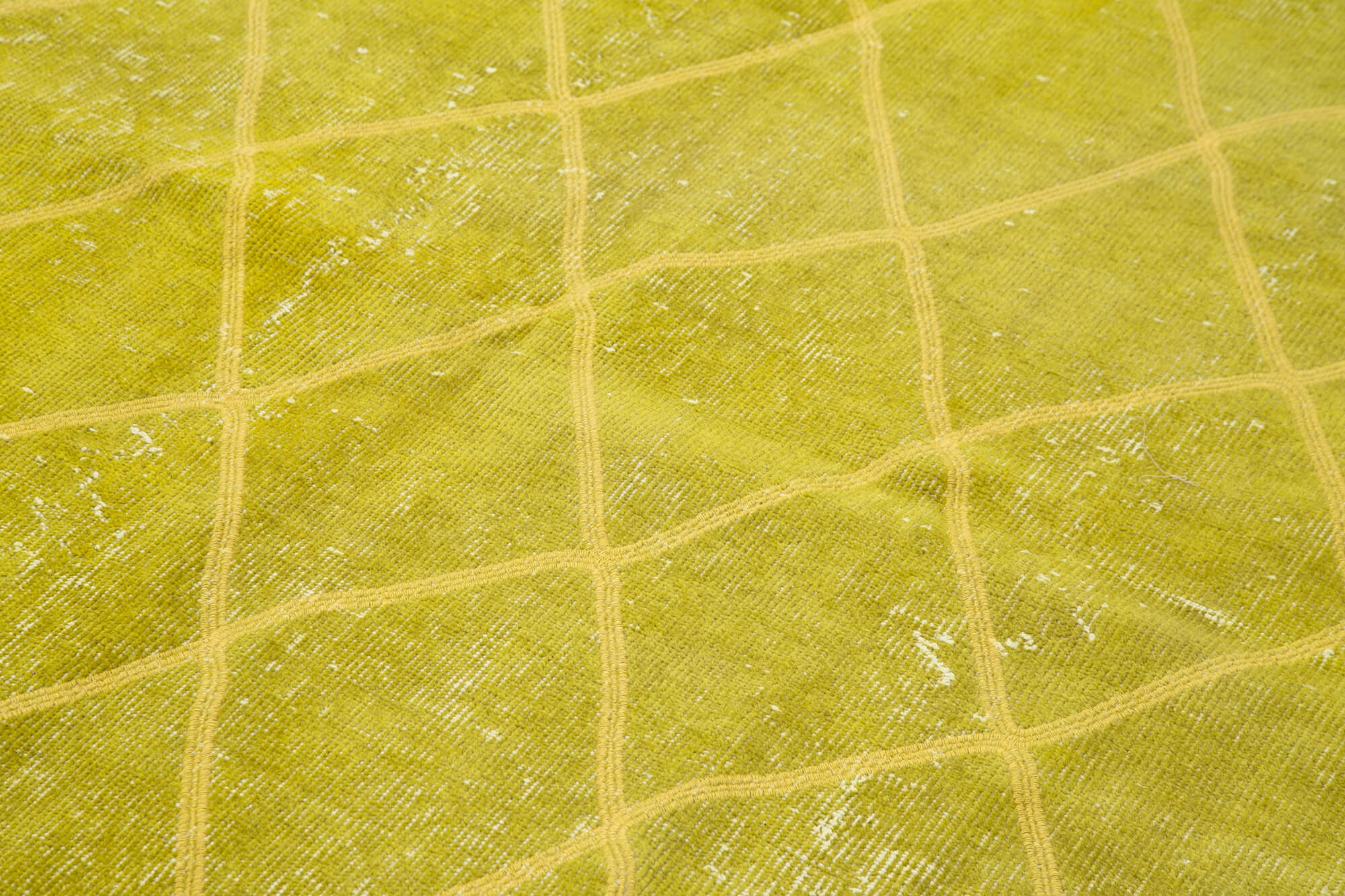 Handmade Geometric Rug | Vintage Turkish Cotton Wool Rug 5x9 Feet