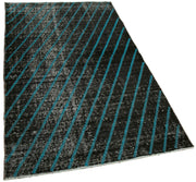Handmade Wool Area Rug – Black Geometric Cotton Wool Blend | Durable Floor Covering