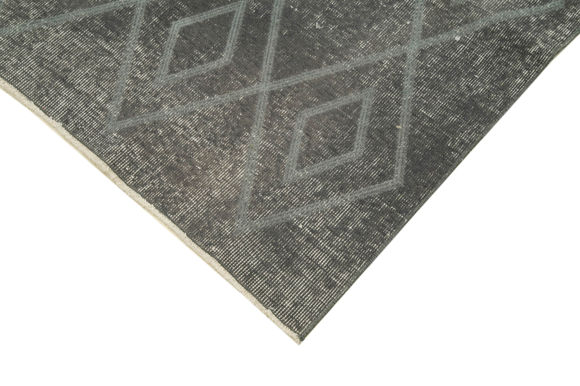 Handmade Wool Area Rug – Natural Fiber Carpet with Traditional Hand Knotted Craft & Geometric Pattern