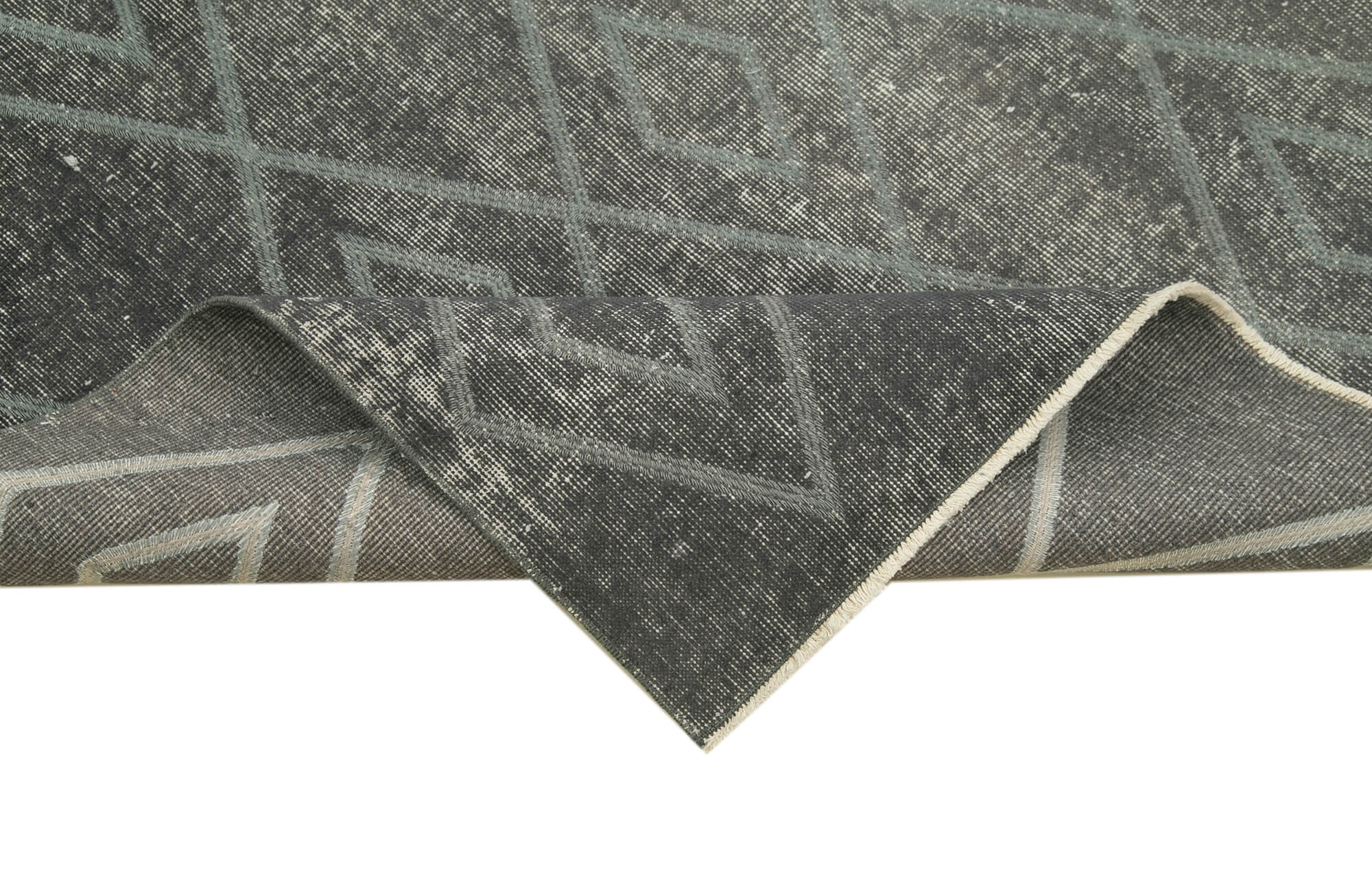 Handmade Wool Area Rug – Natural Fiber Carpet with Traditional Hand Knotted Craft & Geometric Pattern