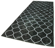 Handmade Geometric Rug – Black Area Rug With Durable Wool Carpet & Cotton Wool