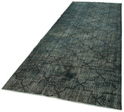 Handmade Area Rug - Black Geometric Carpet Cotton Wool Rug 4'8'' x 12'0'' Durable