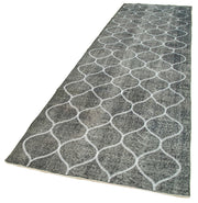 Handmade Wool Area Rug – Grey Geometric Design | Durable Cotton Wool Carpet