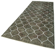 Handmade Geometric Rug - Grey Area Rug | Cotton Wool Carpet 4'8''x13'0''