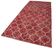 Handmade Geometric Rug - Red Area Rug | Cotton Wool Carpet, Turkish Vintage Style