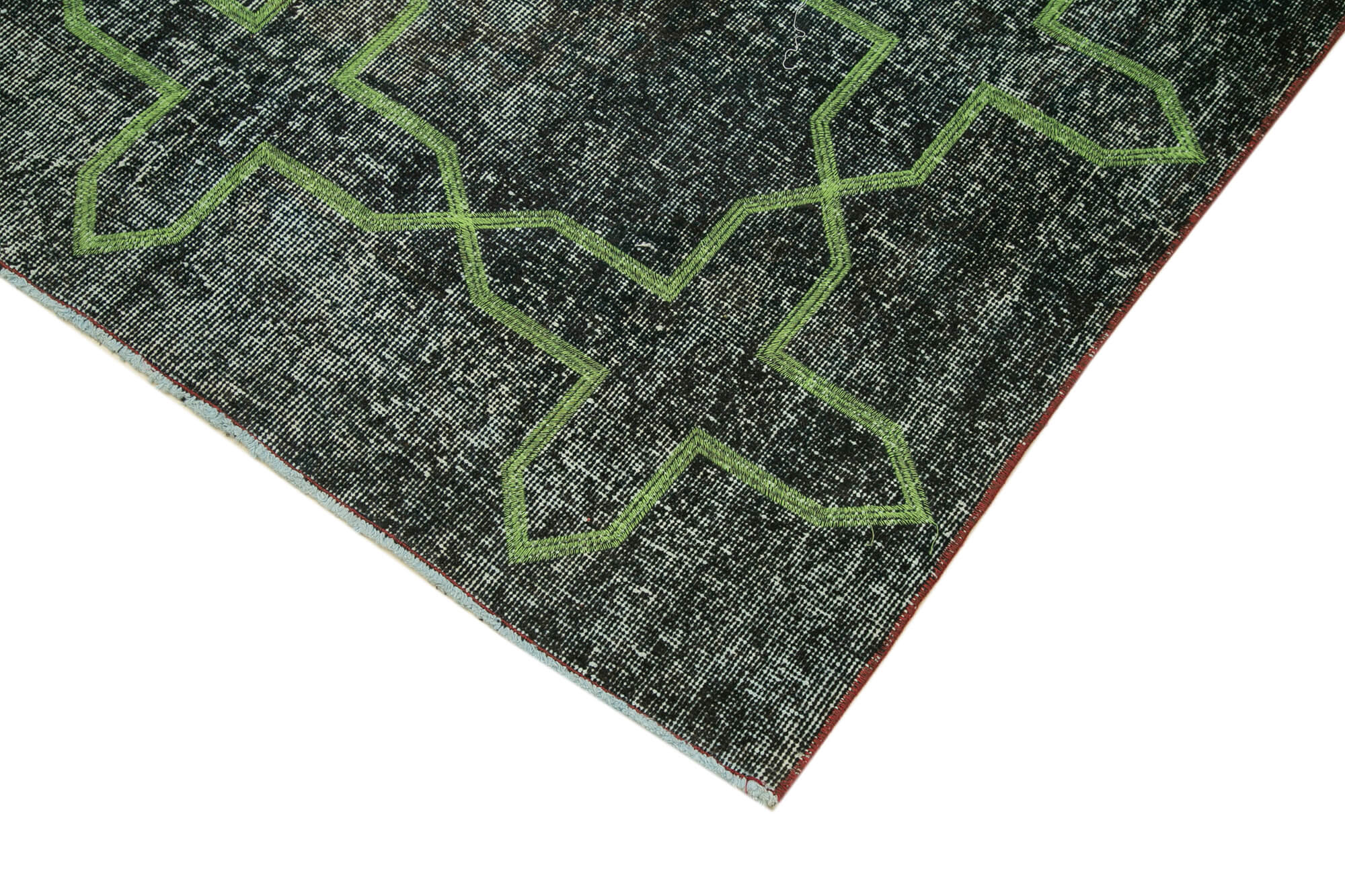 Handmade Geometric Rug – Grey Area Rug 4x12 Feet | Cotton Wool Carpet