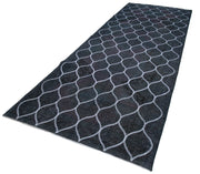 Handmade Wool Area Rug - Geometric Area Rug 4x13 Feet | Durable Cotton Wool Carpet