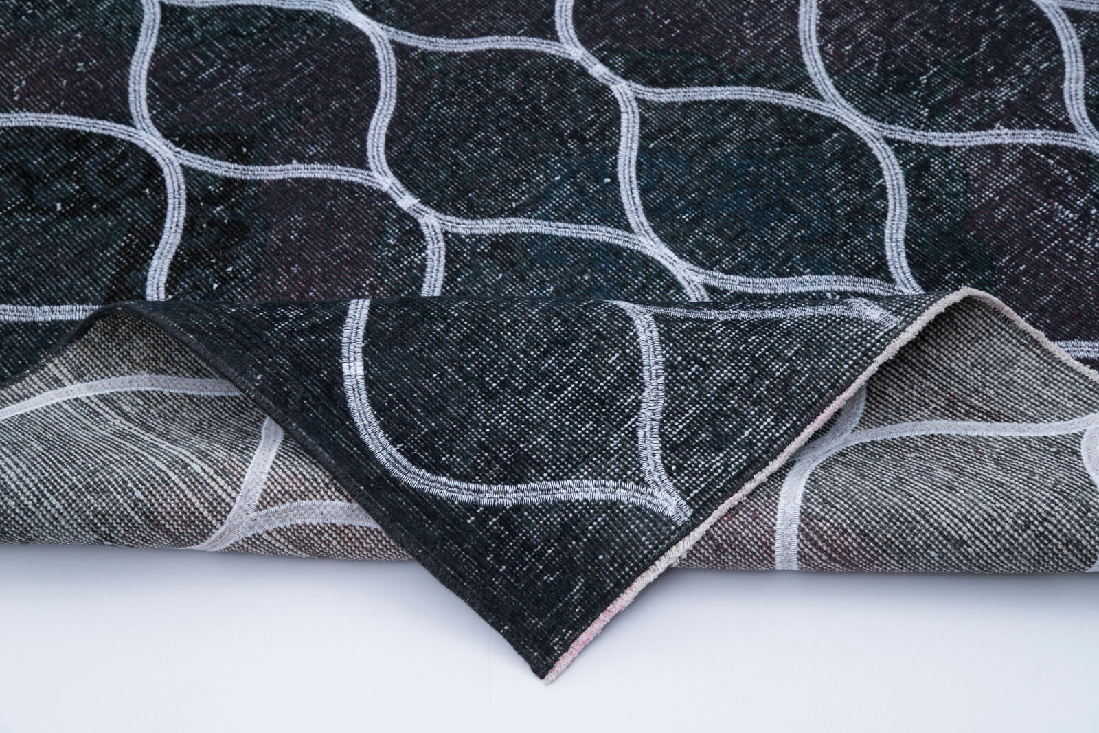 Handmade Wool Area Rug - Geometric Area Rug 4x13 Feet | Durable Cotton Wool Carpet