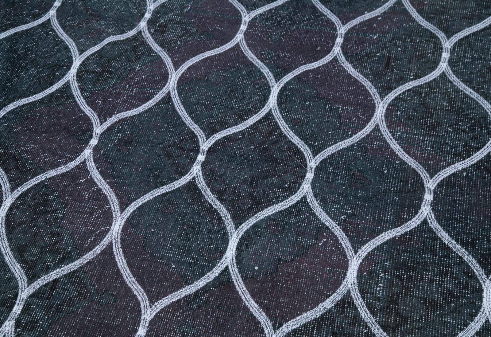 Handmade Wool Area Rug - Geometric Area Rug 4x13 Feet | Durable Cotton Wool Carpet