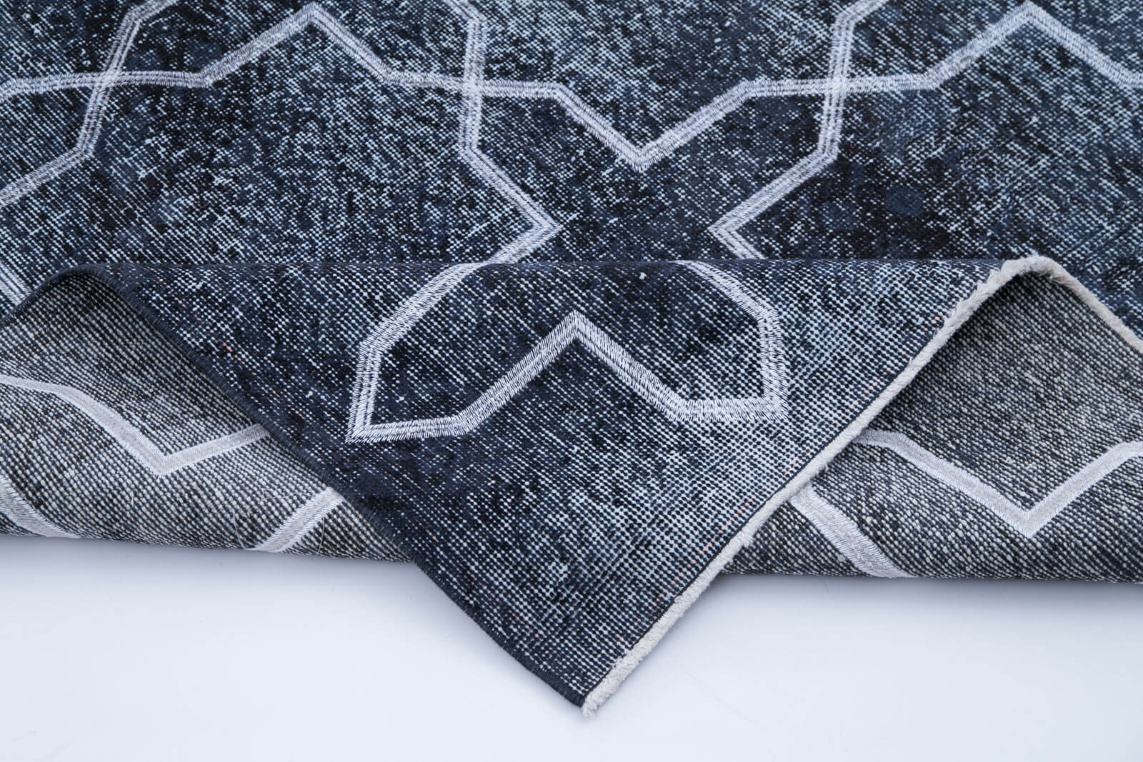 Handmade Geometric Rug | Vintage Turkish Rug - Durable Living Room Carpet