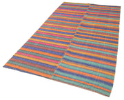 Handmade Kilim Rug | Vintage Handwoven Rug Cotton Wool Blend Durable Turkish Kilim Carpet