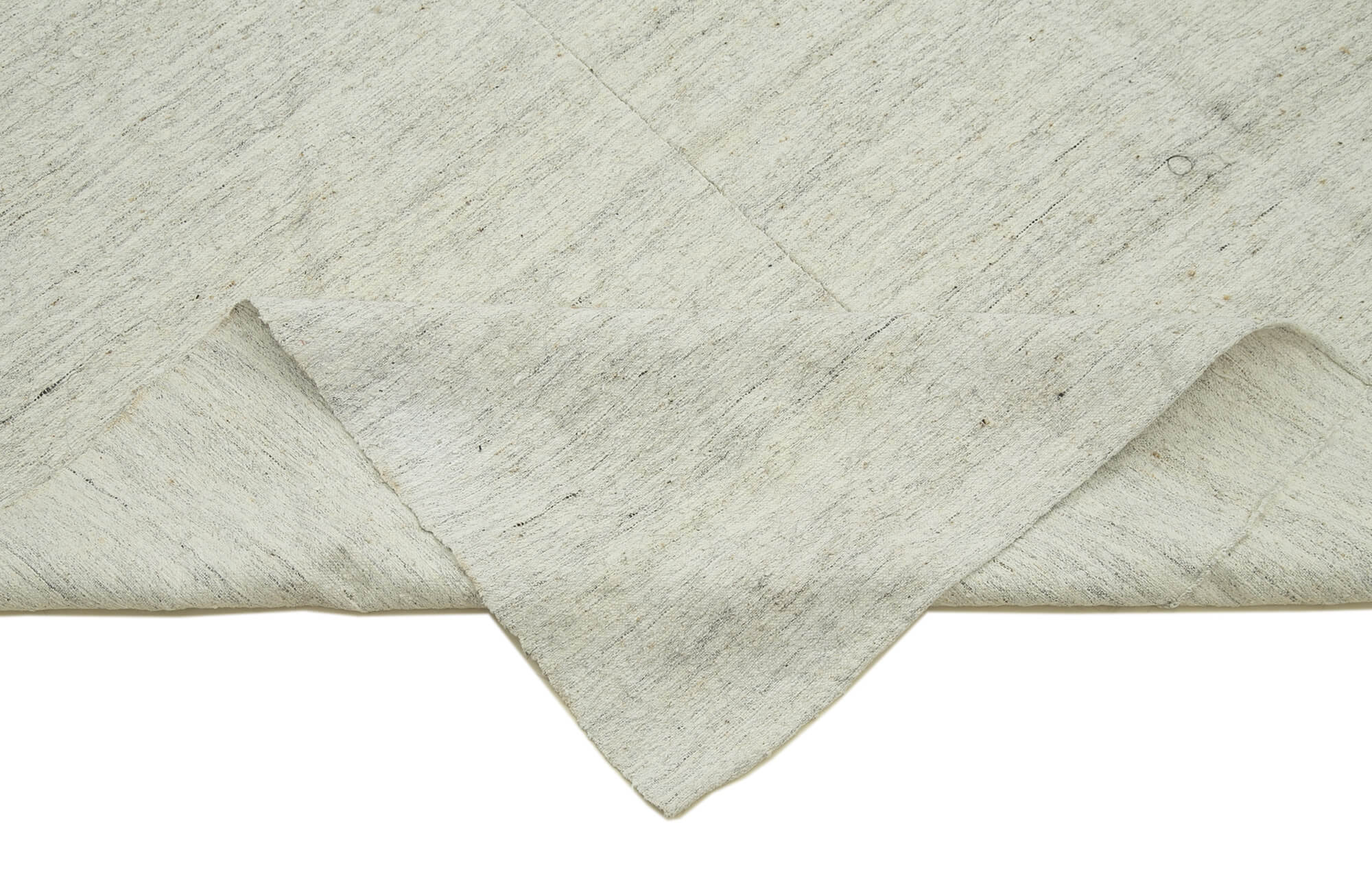 Handmade Cotton Wool Rug | Turkish Hand Knotted Vintage Kilim Striped Area Rug 6x10