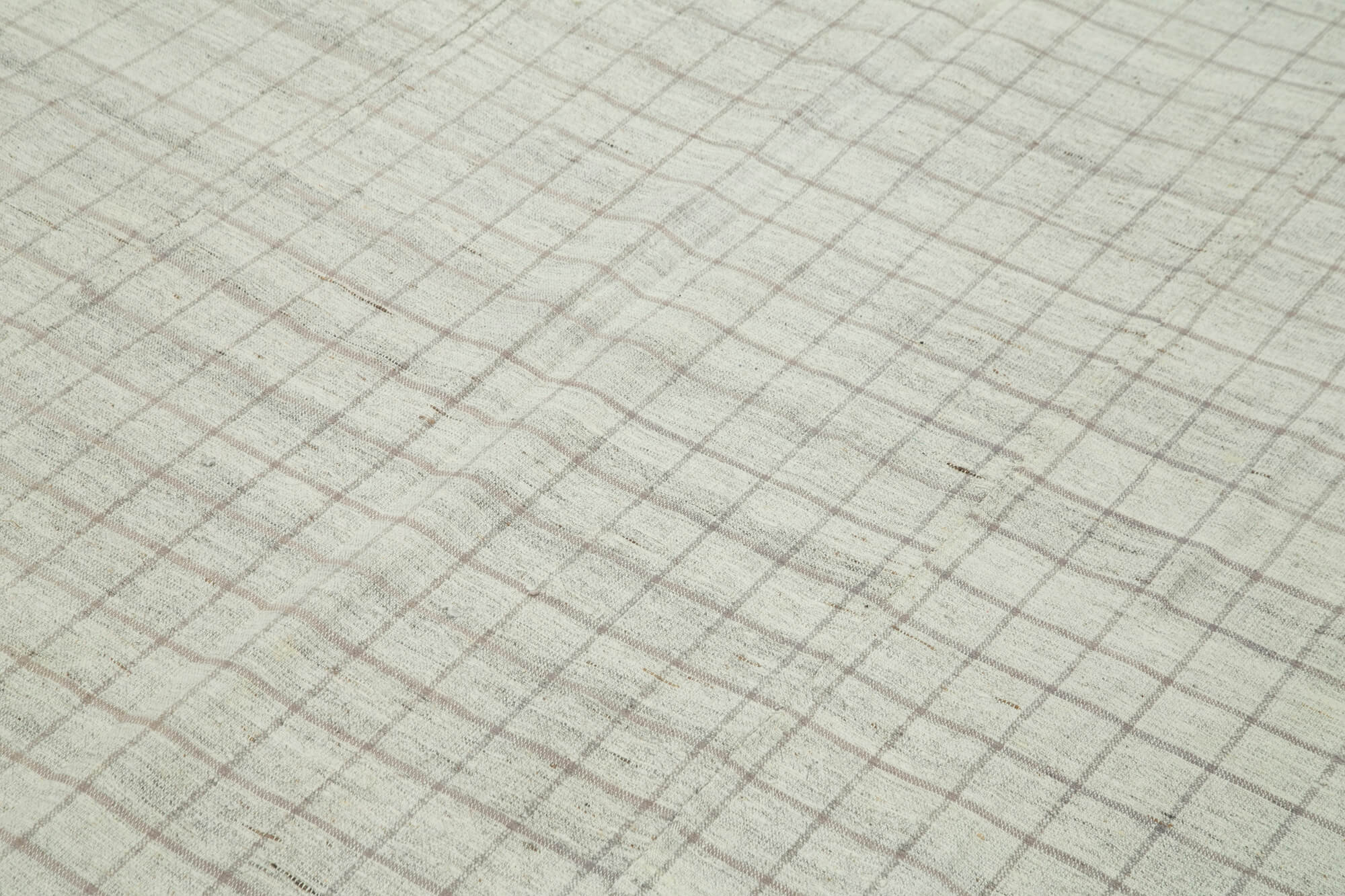 Handmade Cotton Wool Rug - Striped Kilim Rug 6'6" x 8'6" | Vintage Turkish Carpet