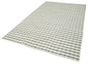 Handmade Wool Area Rug - Striped Kilim 6x10, Durable Cotton Wool Carpet