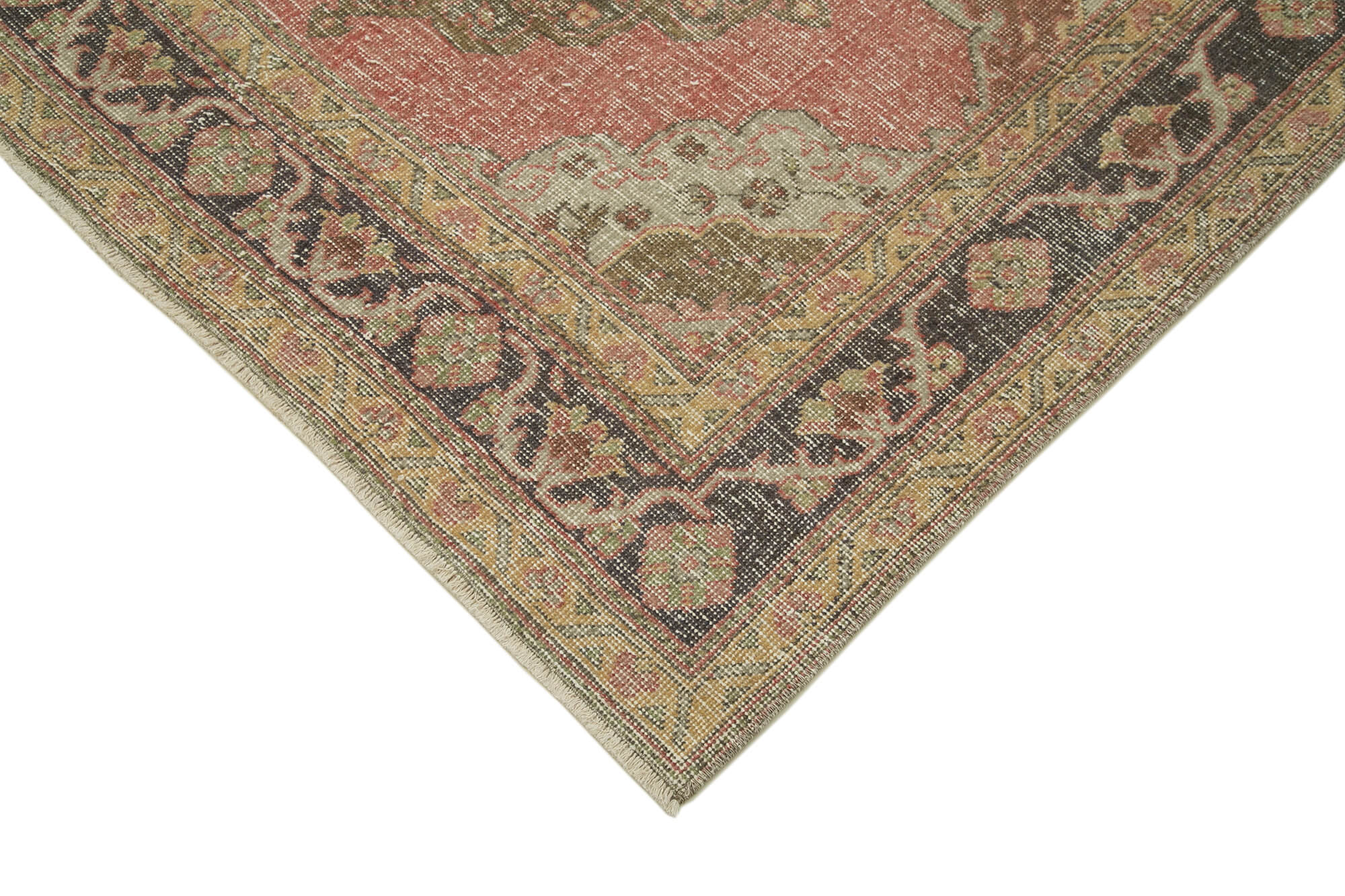 Handmade Wool Area Rug | Vintage Cotton Rug Beige 4'9'' x 12'5'' - Durable Soft Carpet
