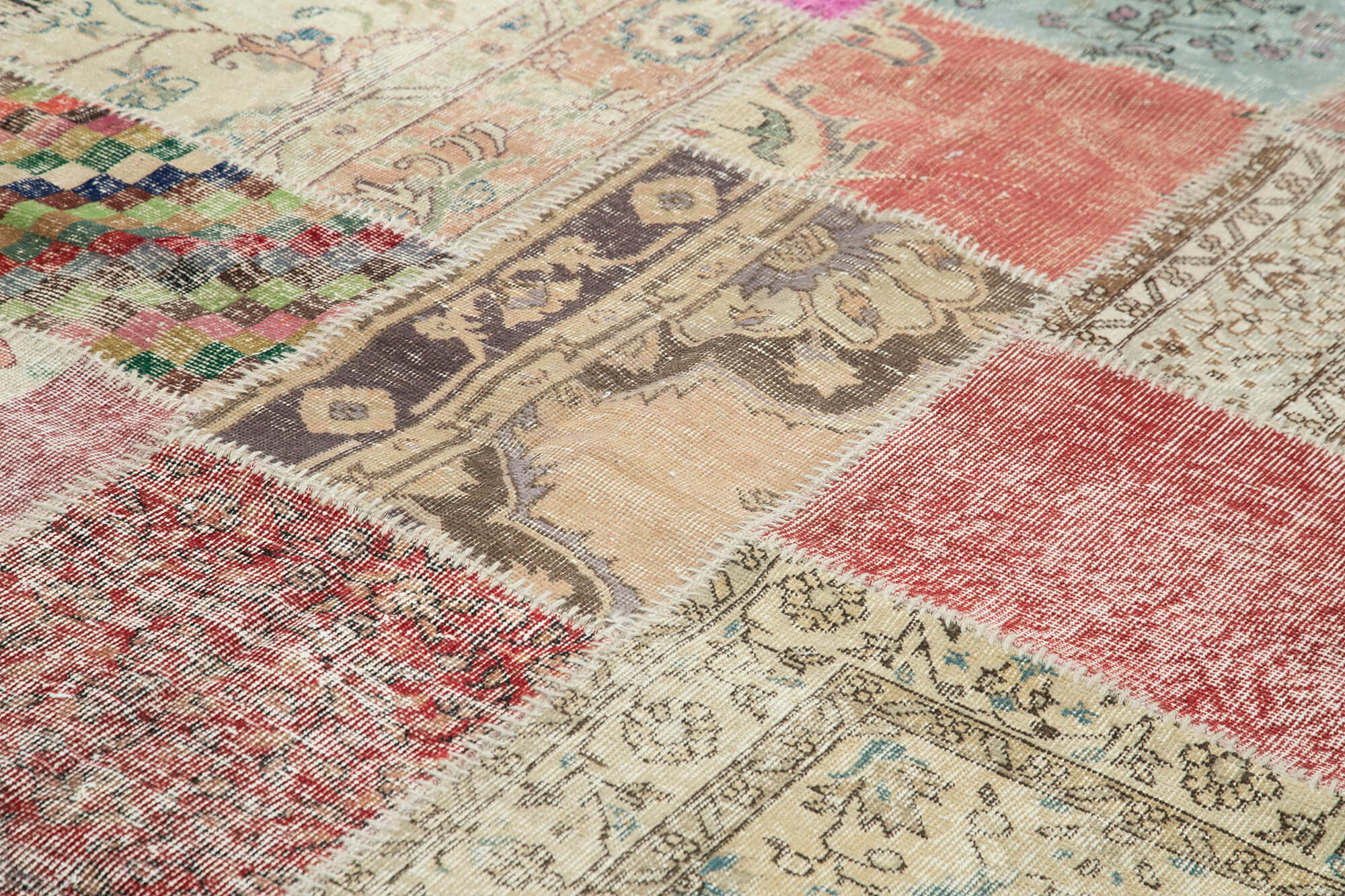 Handmade Patchwork Rug - Kirk Yama Grey Cotton Wool Area Rug 8'3'' x 11'8''