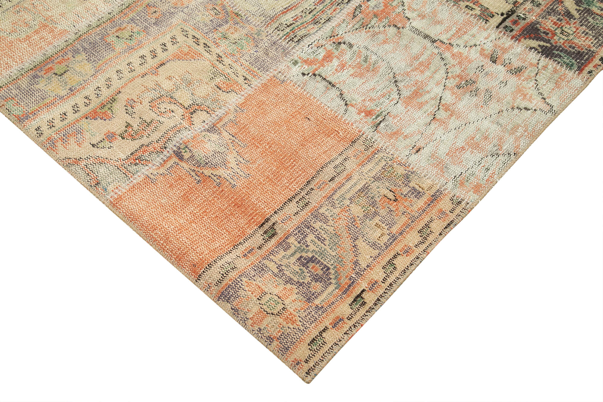 Handmade Patchwork Rug – Kirk Yama Grey Cotton Wool Area Rug 8'5''x11'7''