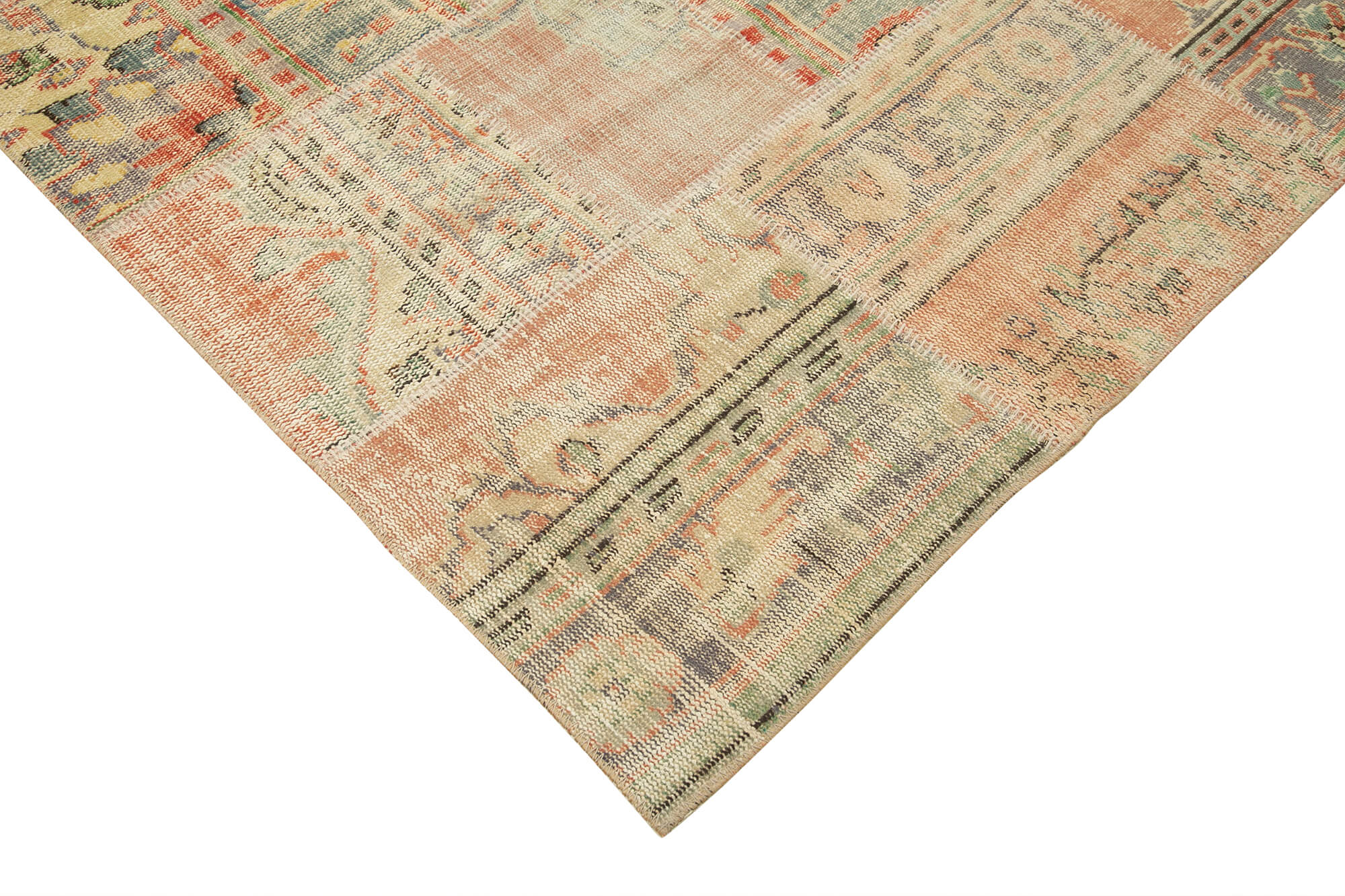 Handmade Patchwork Rug - Kirk Yama Grey Area Rug 8'5''x11'8'' Cotton Wool Blend
