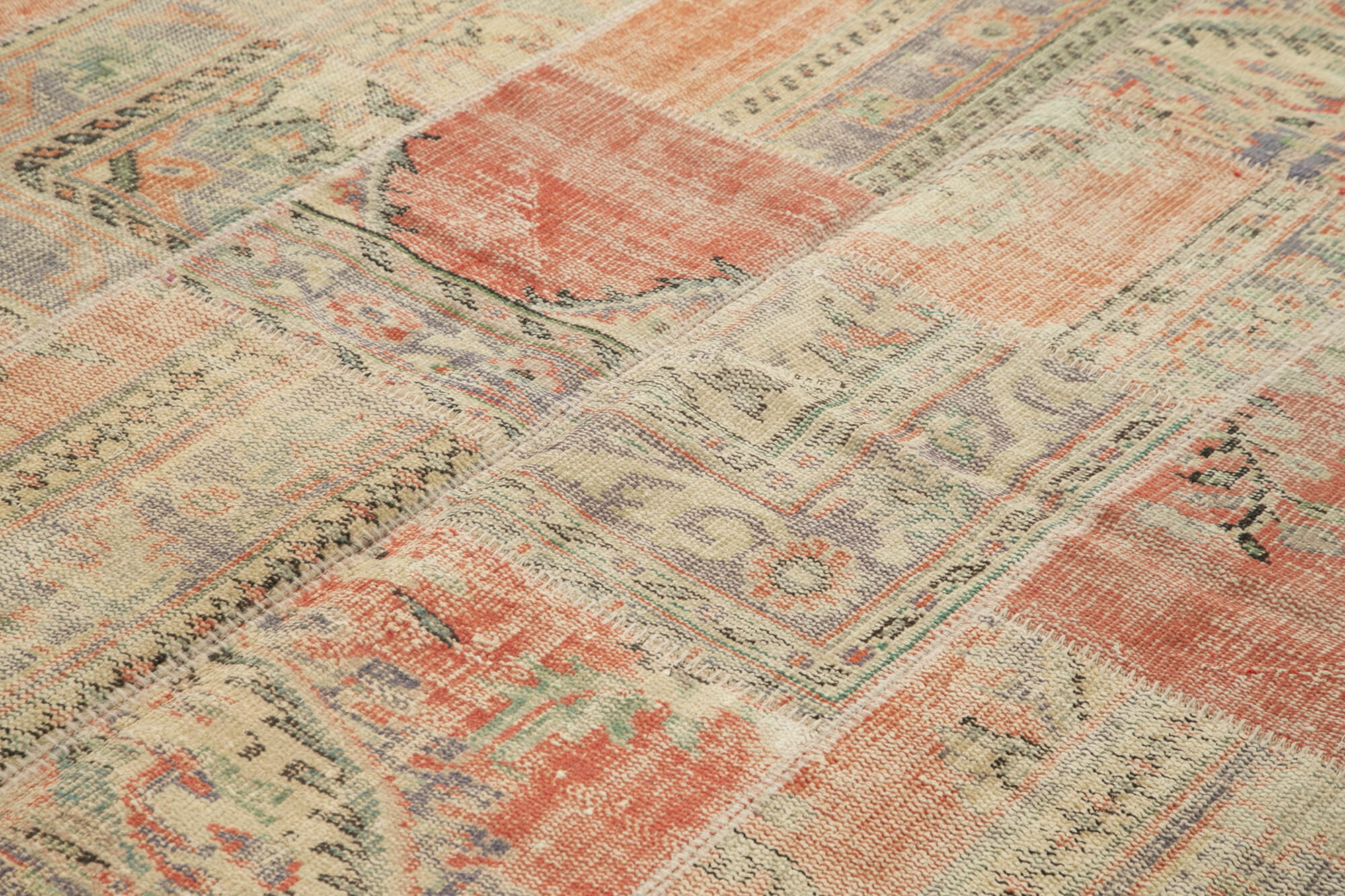 Handmade Patchwork Rug - Kirk Yama Grey Area Rug 8'5''x11'8'' Cotton Wool Blend