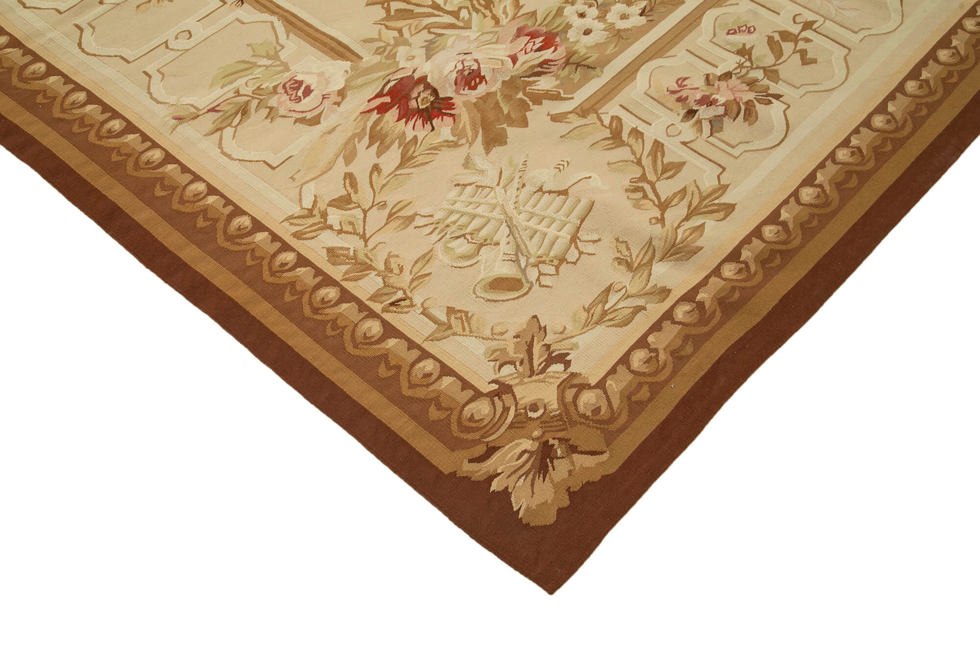 Handmade Wool Area Rug | Classic Floral Design, Turkish Hand Knotted, Cotton Wool Carpet Blend
