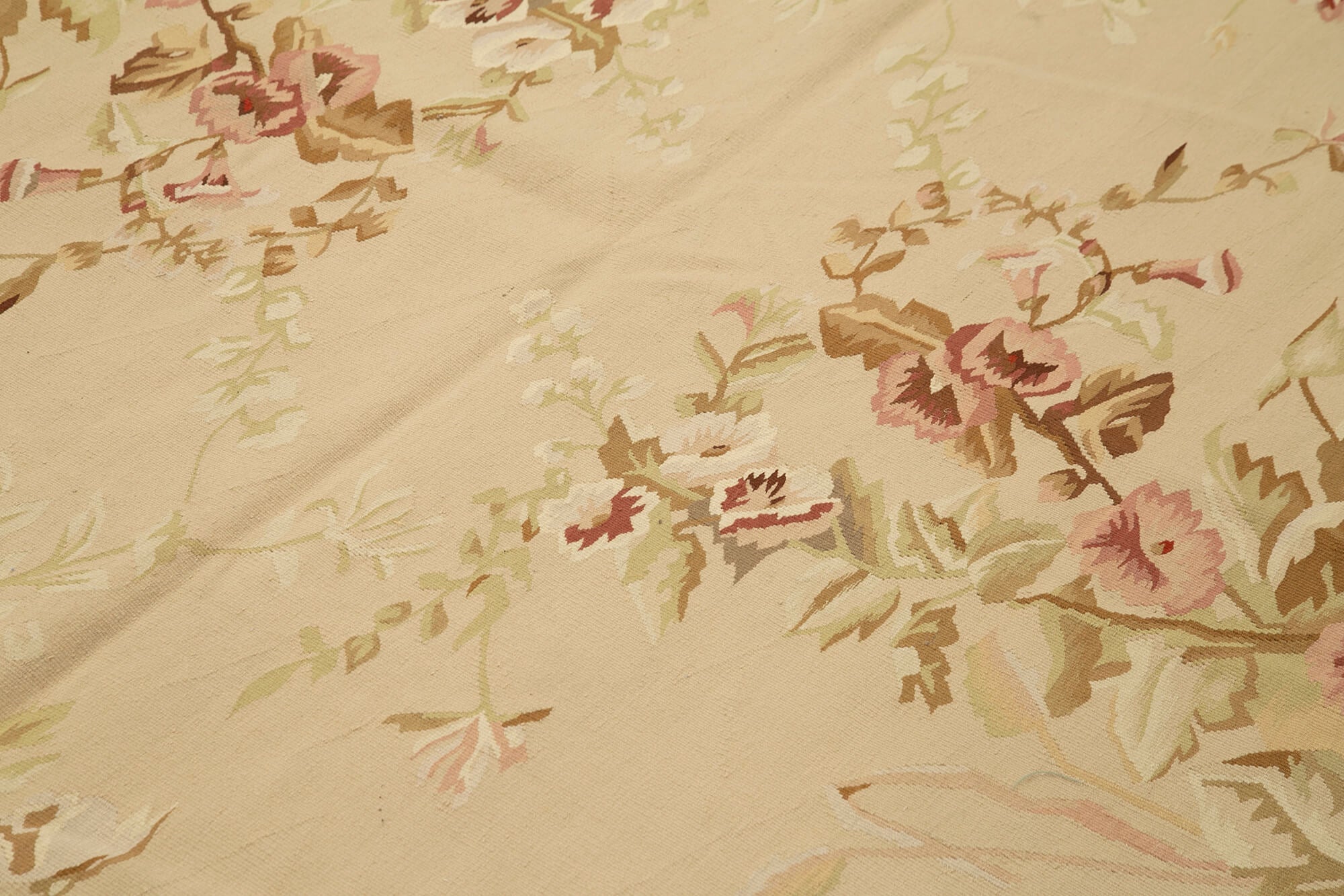 Handmade Wool Area Rug | Classic Floral Design, Turkish Hand Knotted, Cotton Wool Carpet Blend