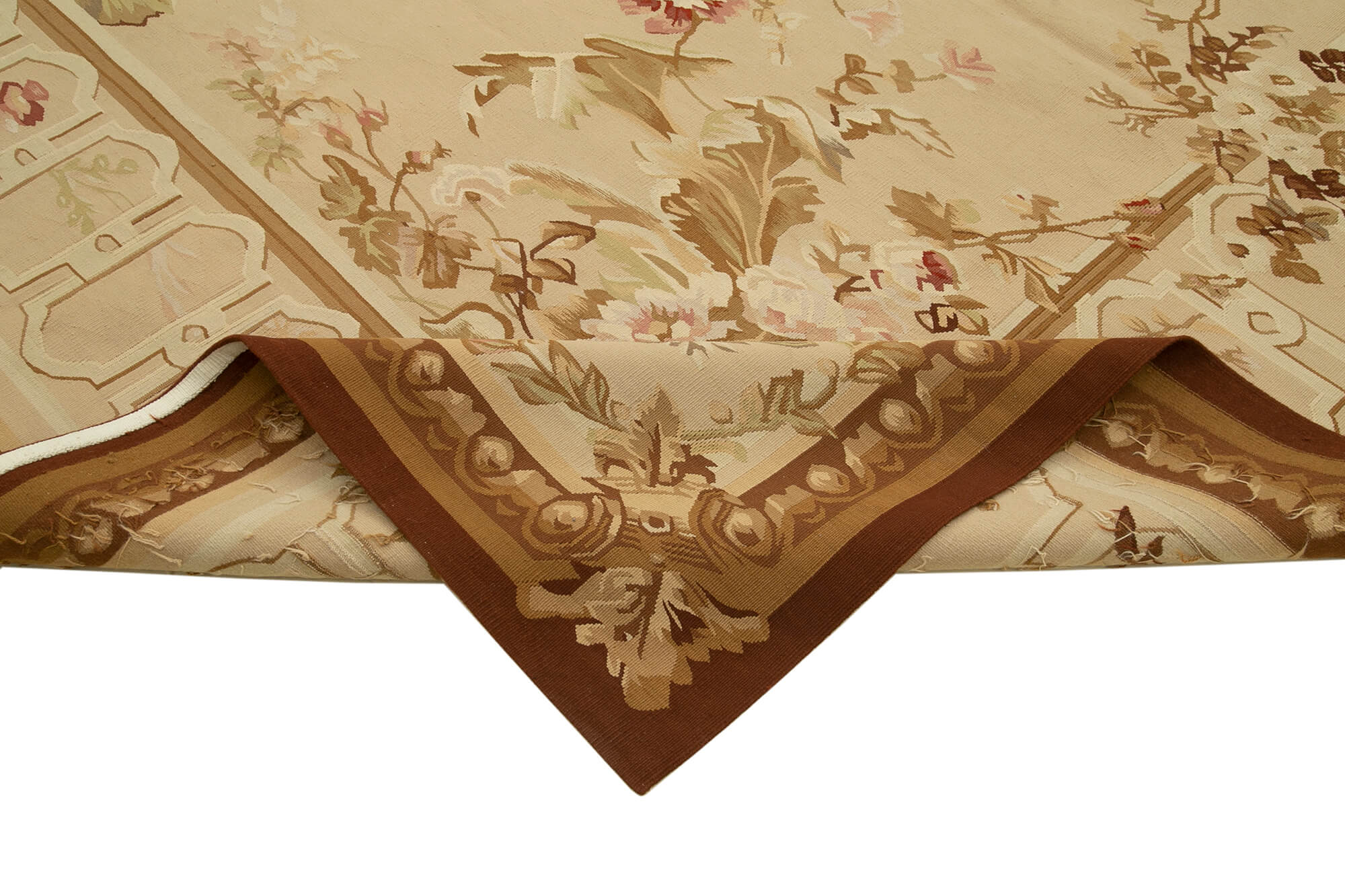 Handmade Wool Area Rug | Classic Floral Design, Turkish Hand Knotted, Cotton Wool Carpet Blend