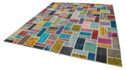 Handmade Patchwork Rug - Kirk Yama Grey Cotton Wool Area Rug 8'6''x9'10''