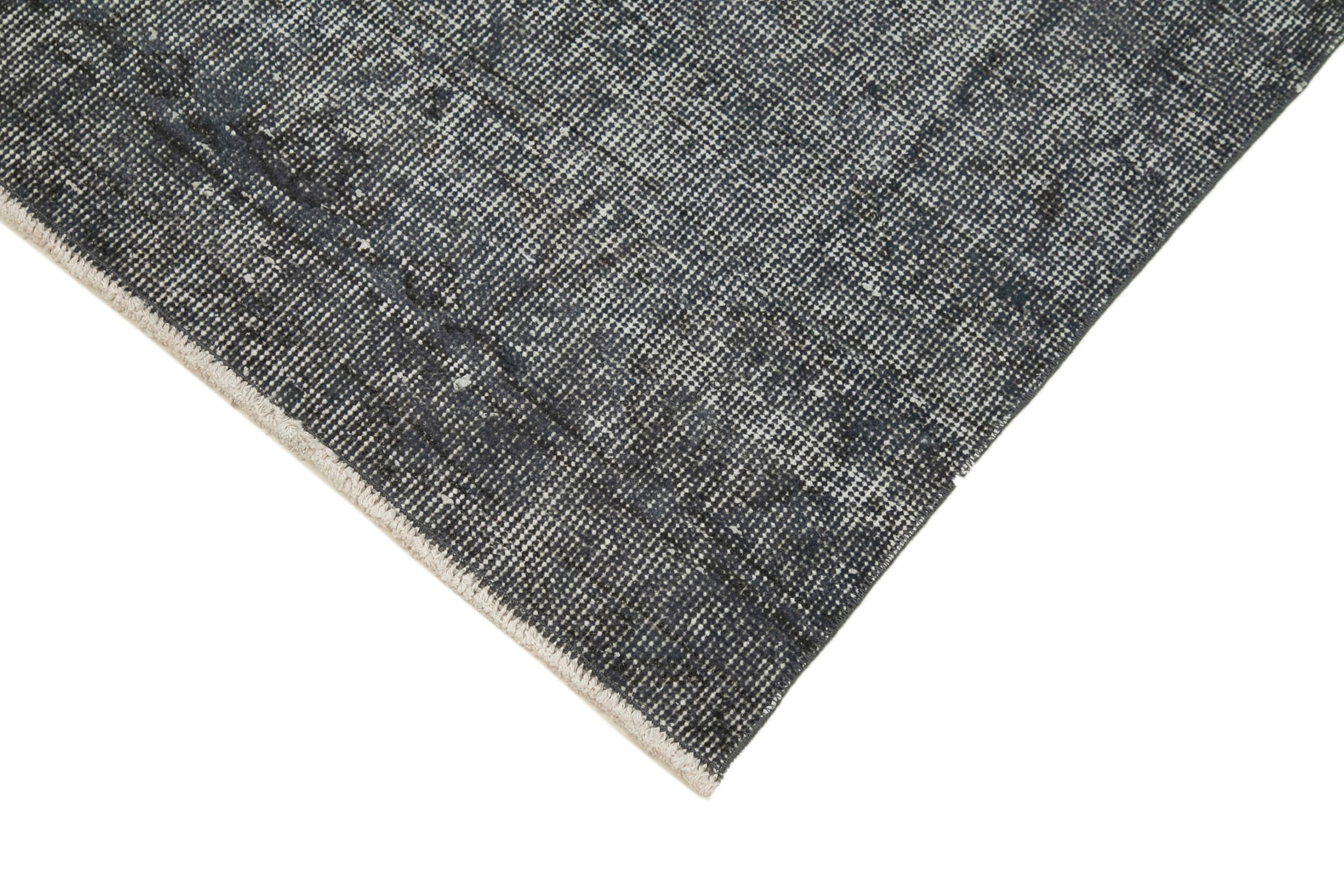Handmade Vintage Area Rug - Overdyed Wool Rug, Cotton Wool Carpet 2'8''x10'