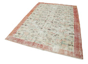 Handmade Wool Area Rug - Vintage Cotton Rug Beige 5'10'' x 9'1'' | Traditional Hand Knotted