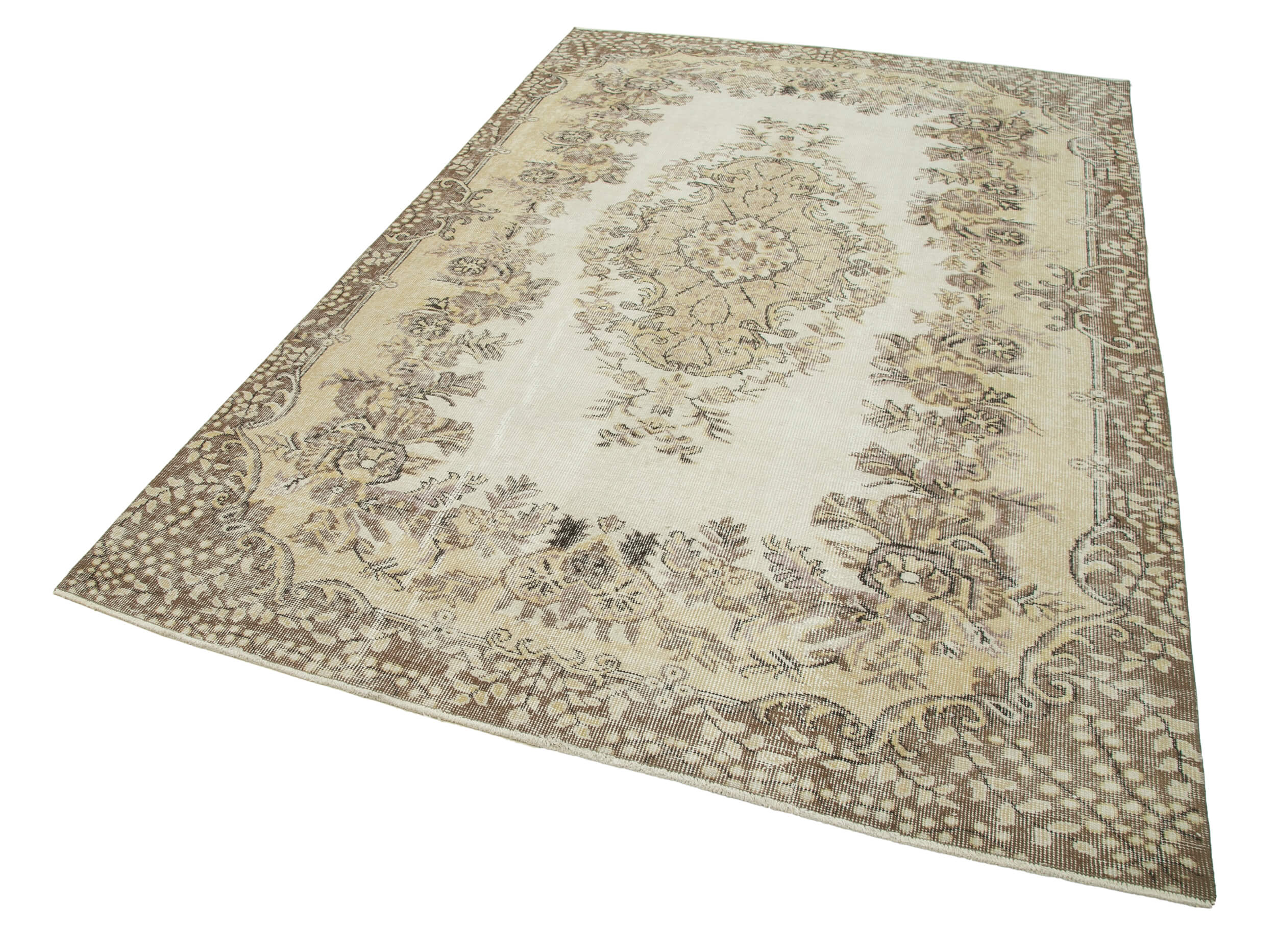 Handmade Wool Area Rug | Traditional Hand Knotted Turkish Wool Rug 5'10''x9'0''