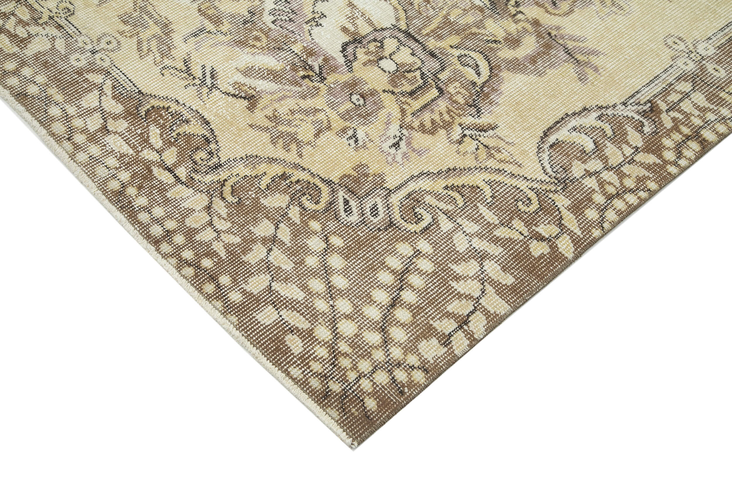 Handmade Wool Area Rug | Traditional Hand Knotted Turkish Wool Rug 5'10''x9'0''