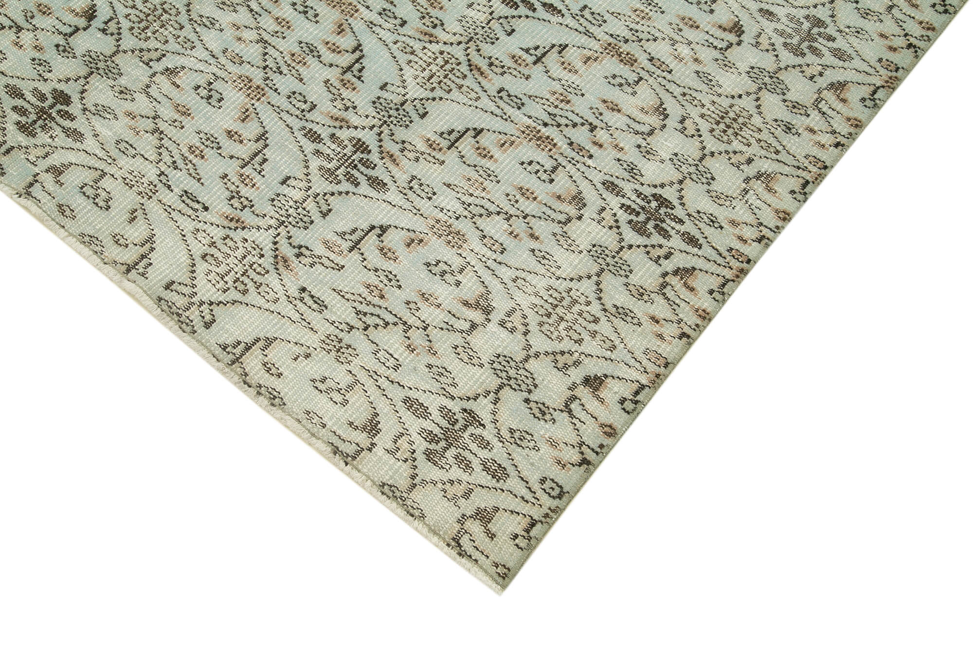 Handmade Vintage Area Rug – Overdyed Wool Rug | Turkish Vintage Carpet 5'8''x8'