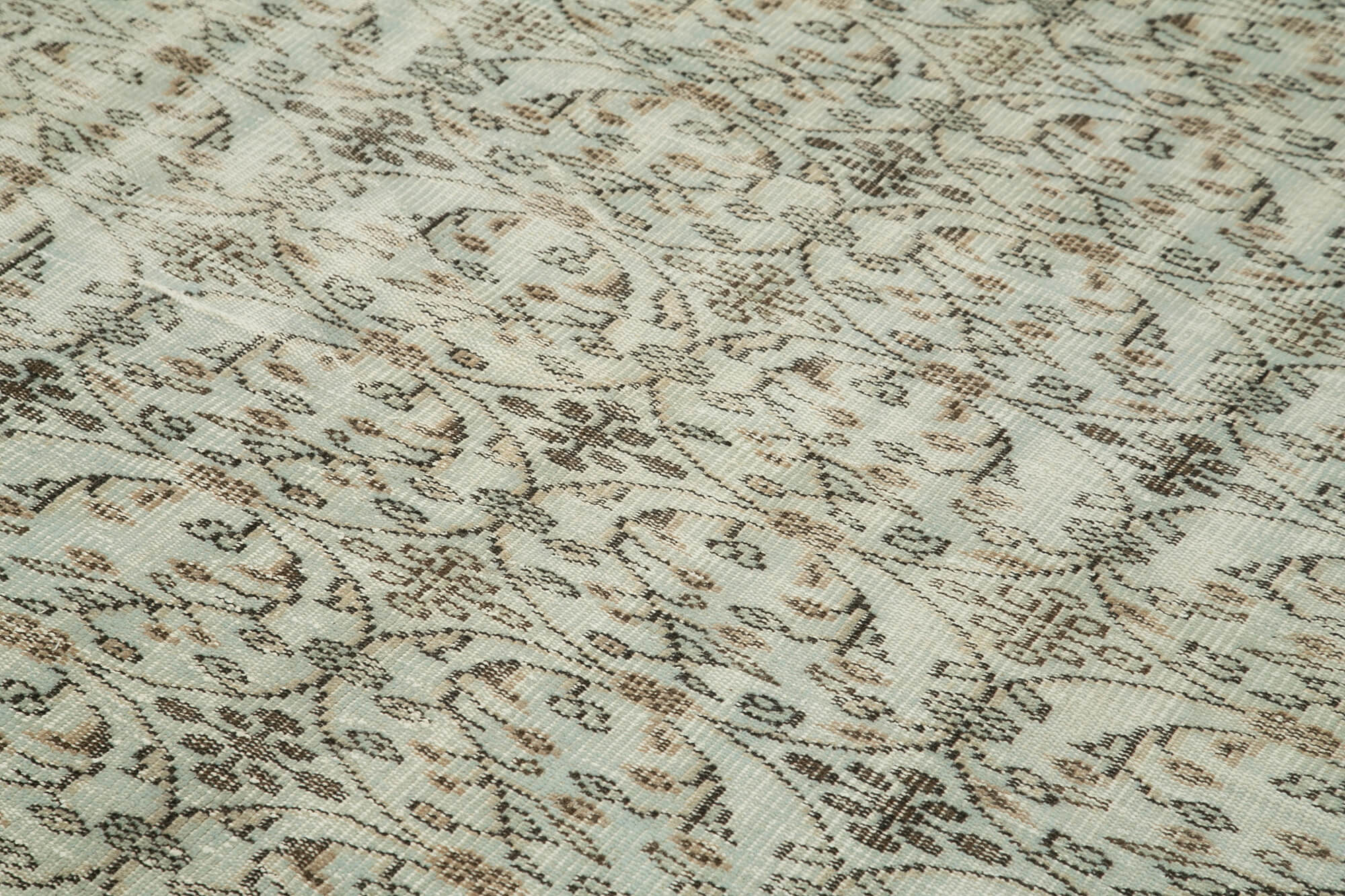 Handmade Vintage Area Rug – Overdyed Wool Rug | Turkish Vintage Carpet 5'8''x8'
