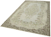 Vintage Wool Area Rug - Handmade Overdyed Vintage Carpet With Soft Wool Texture