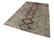 Handmade Kilim Rug | Vintage Kilim Carpet, Flat Weave Rug, Durable Wool Carpet for Living Room 5'7''x8'11''