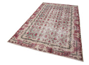 Handmade Wool Area Rug - Red Checkered Kilim 5x9, Hand Woven Cotton Wool Carpet